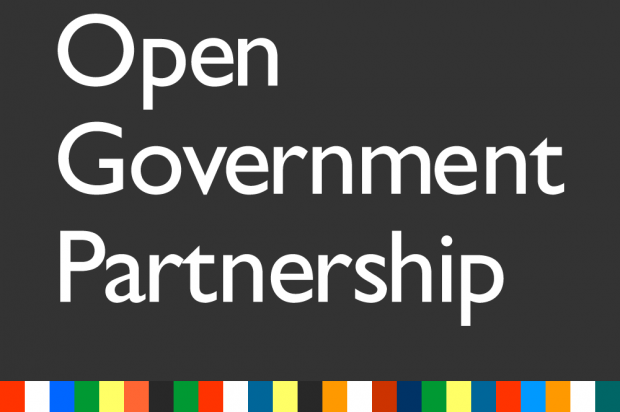 The logo of the Open Government Partnership