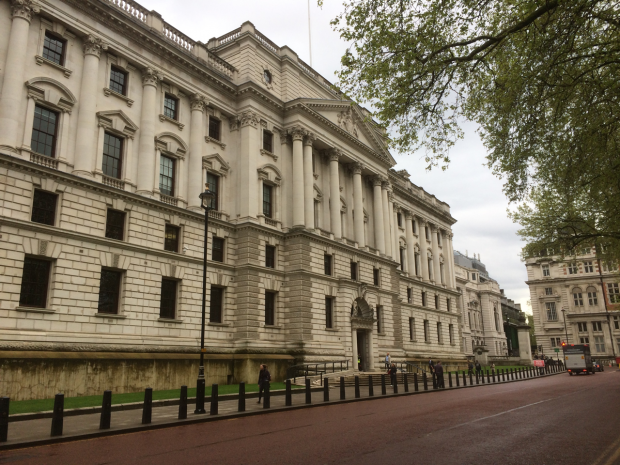 The front of the building at 1 Horse Guards Road, where the Open Innovation Team is based