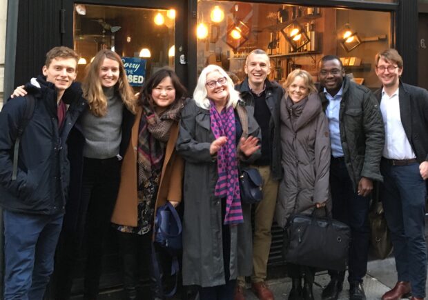 A smiley picture of the members of the Open Innovation Team in February 2019